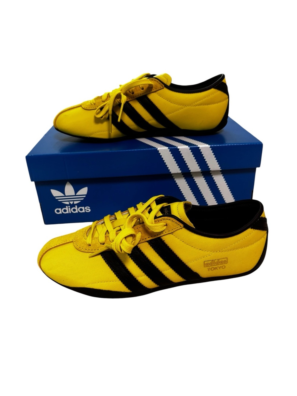 Adidas Tokyo W Shoes Womens 7.5 Yellow Black Athletic Sneakers Originals